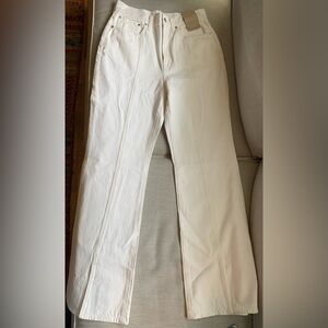 Madewell Off-White Baggy Flare Pants
